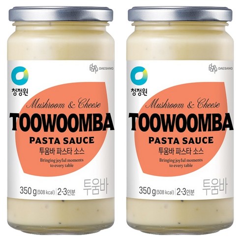 청정원 투움바 파스타 소스, 350g, 2개