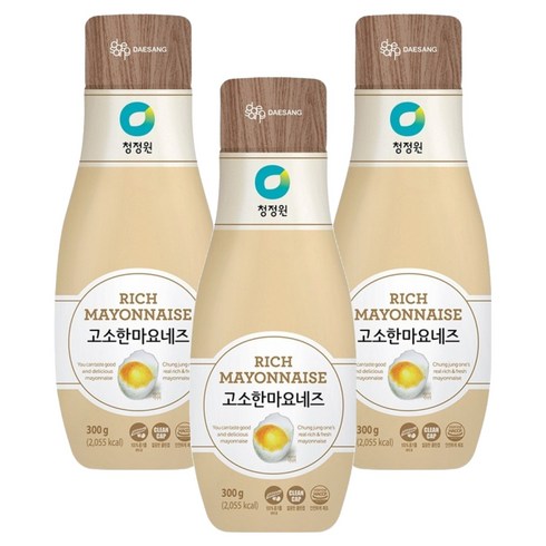 청정원 고소한 마요네즈, 300g, 3개