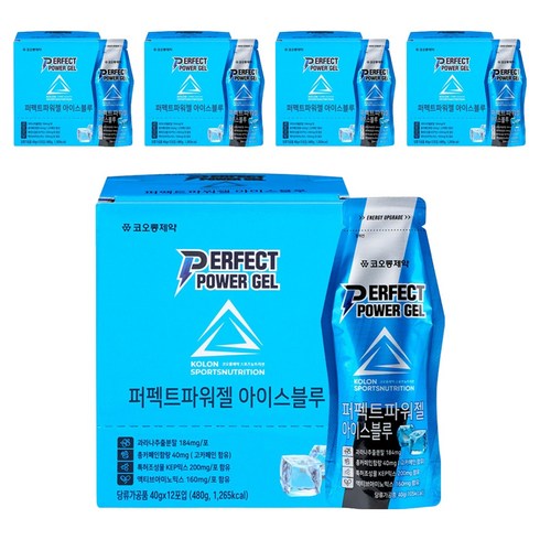 코오롱제약 퍼펙트 파워젤 아이스블루, 12회분, 5개