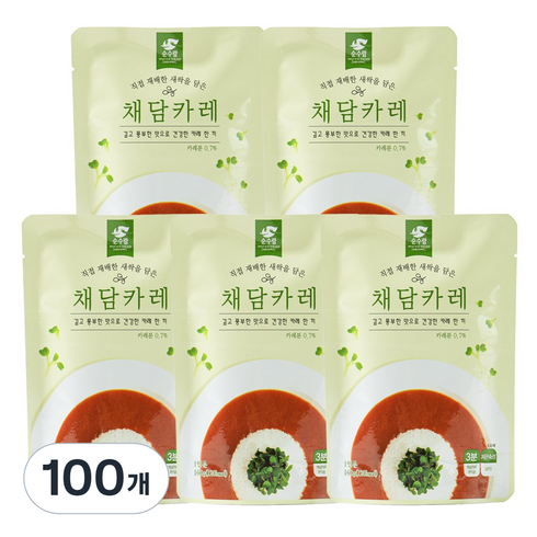 순수람 채담카레, 160g, 100개
