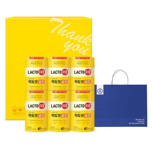 락토핏 골드 6p 선물세트, 1세트, 50회분