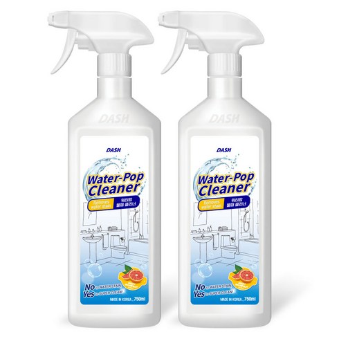 DASH 워터팝 물때 클리너, 750ml, 2개