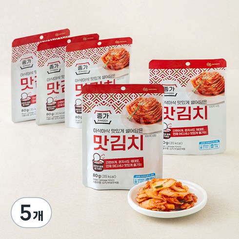 종가 투어 맛김치 5개입, 400g, 5개