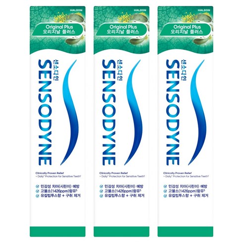 센소다인 오리지날 플러스 민감성 치약, 3개, 100g