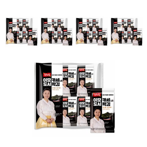 광천김 이모카세 1호 도시락김 12p, 48g, 5개