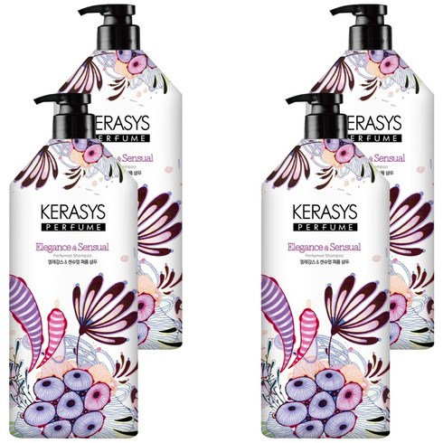 케라시스 오리지널 퍼퓸 샴푸 엘레강스 앤 센슈얼, 1.5L, 4개