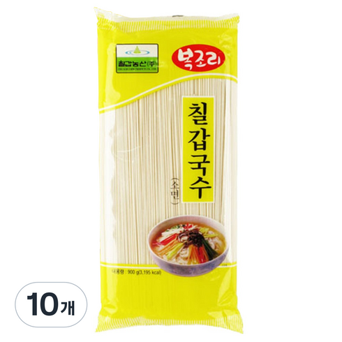 칠갑농산 국수opp 소면, 900g, 10개