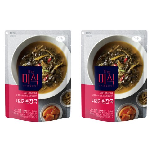 더미식 시래기 된장국, 350g, 2개