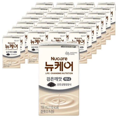 뉴케어 검은깨맛 미니 완전균형영양식, 150ml, 48개