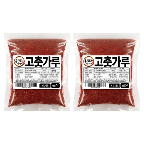 복이네먹거리 국산 고춧가루 김치용 보통맛, 110g, 2개