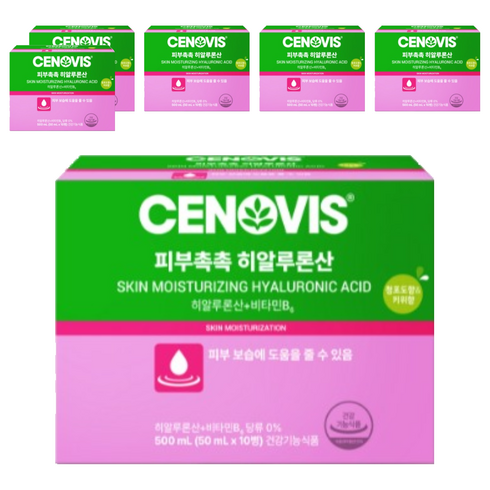 세노비스 피부촉촉 히알루론산 비타민B6 10p, 500ml, 6개