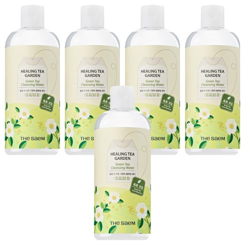 더샘 힐링 티 가든 그린티 클렌징 워터, 500ml, 5개