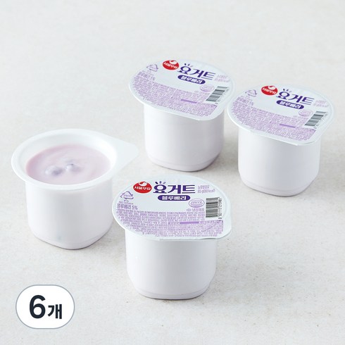 서울우유 요거트 블루베리, 85g, 4개입, 6개