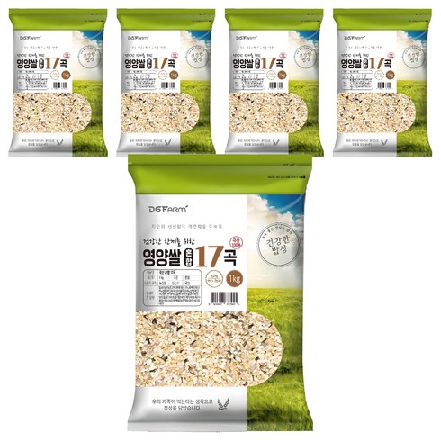 대구농산 국산 혼합 17곡, 1kg, 5개