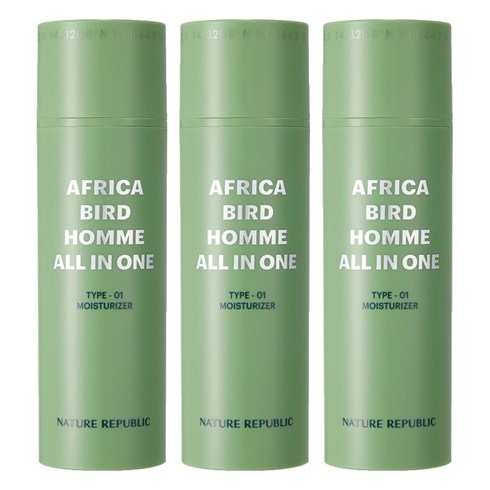 네이처리퍼블릭 아프리카 버드 옴므 올인원 모이스처라이저, 150ml, 3개