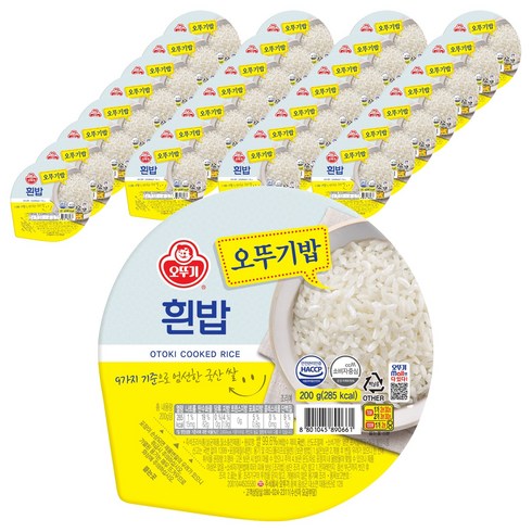 오뚜기 흰밥, 200g, 48개