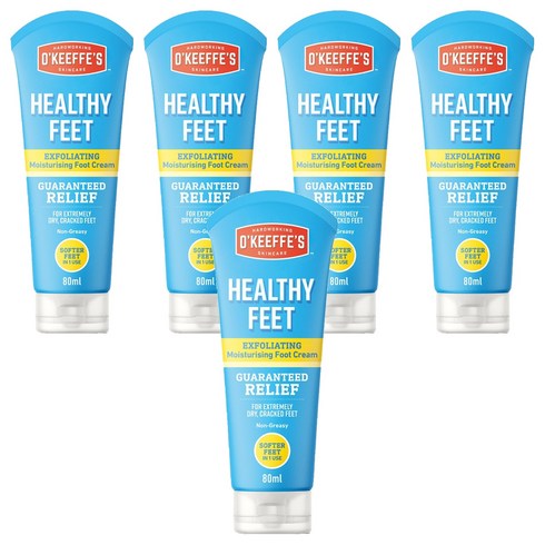 오킵스 헬시피트 익스폴리에이팅 모이스처라이징 풋 크림, 1개입, 5개, 80ml