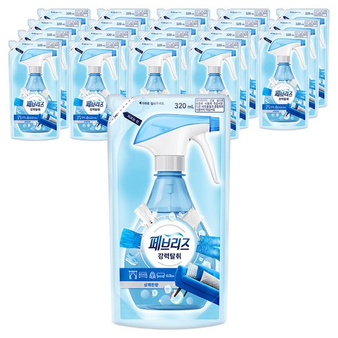 페브리즈 섬유탈취제 강력탈취 상쾌한향 리필, 320ml, 20개