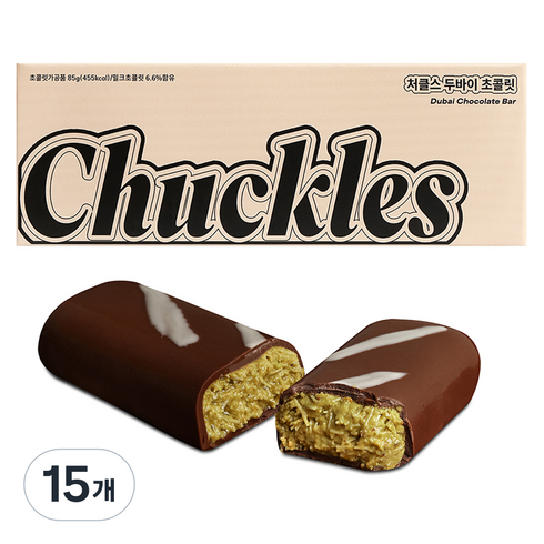 처클스 두바이 초콜릿, 85g, 15개