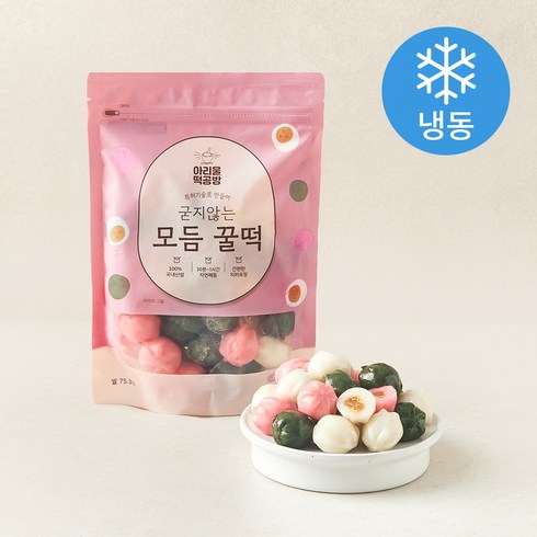 아리울떡공방 굳지않는 모듬 꿀떡(냉동), 600g, 1개입, 1개