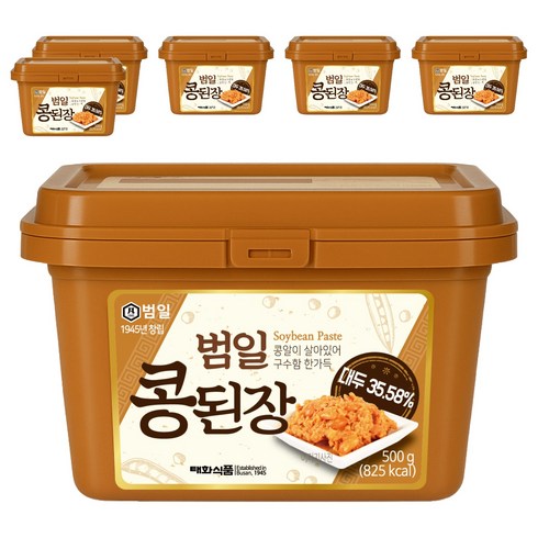 범일 콩된장, 500g, 6개