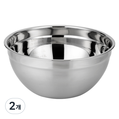 발룬피니 올스텐 깊은 믹싱볼, 4.8L, 2개