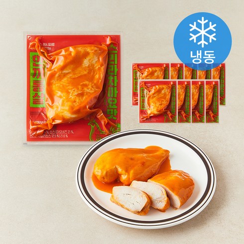 한끼통살 닭가슴살 스리라차마요 (냉동), 100g, 1개입, 10개