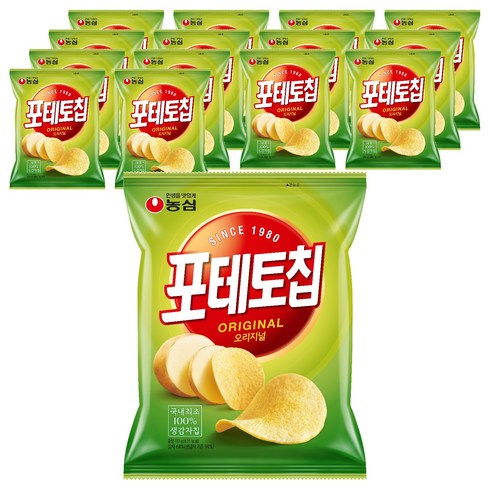 포테토칩 오리지널, 110g, 15개