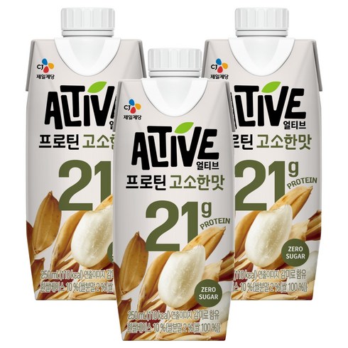 얼티브 프로틴 고소한맛, 250ml, 3개