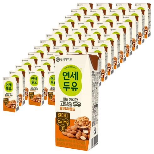 연세두유 고칼슘두유 호두&아몬드, 190ml, 144개