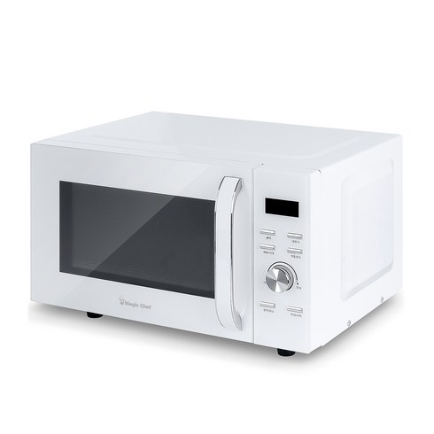 매직쉐프 무회전 버튼 다이얼식 플렛형 전자레인지 23L, MMW-W23FDHW