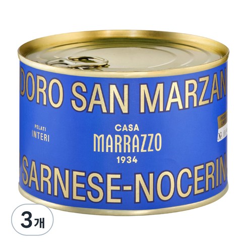 CasaMarrazzo 포모도로 산마르자노 DOP 토마토홀 소스, 420g, 3개