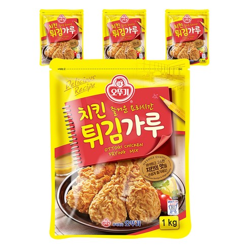 오뚜기 치킨 튀김가루, 1kg, 4개