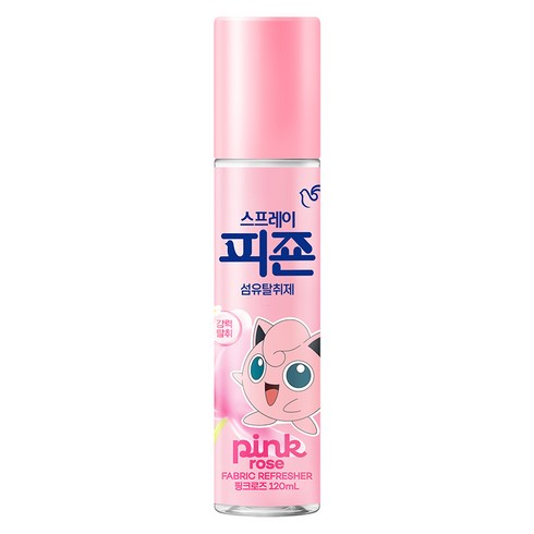 피죤 스프레이 강력 섬유탈취제 핑크로즈, 120ml, 1개