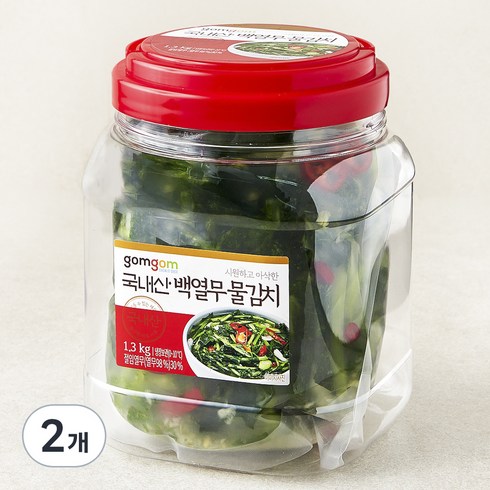 곰곰 국내산 백열무 물김치, 1.3kg, 2개