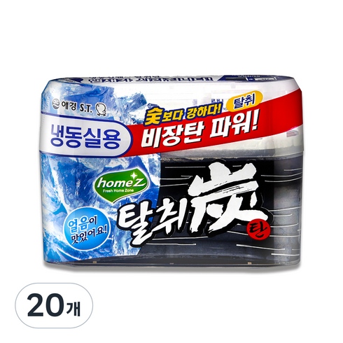 홈즈 탈취탄 냉동실용, 70g, 20개