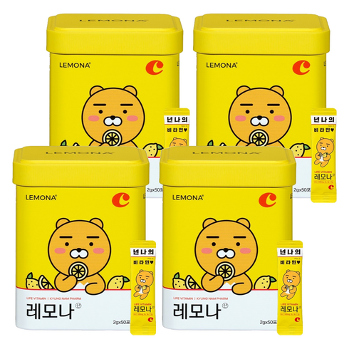 레모나 카카오프렌즈 비타민C 50포, 100g, 4개