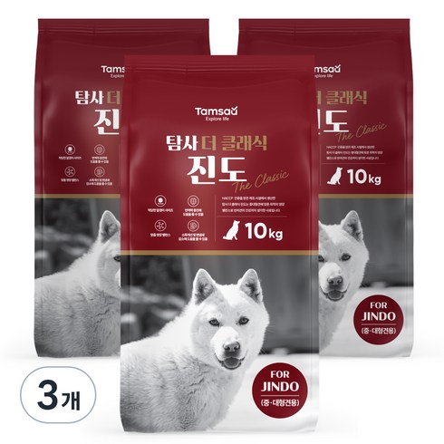 탐사 클래식 진도 사료, 10kg, 3개