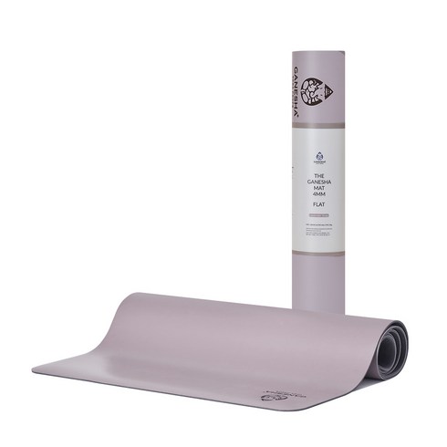 가네샤요가프랍스 요가 매트 플랫 4mm, LavenderGray, 1개
