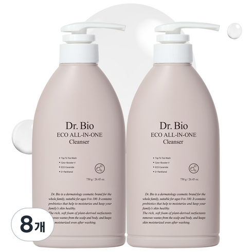 닥터바이오 에코 올인원 클렌저 워시, 750g, 8개