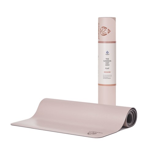 가네샤요가프랍스 요가 매트 플랫 4mm, IndiPink, 1개