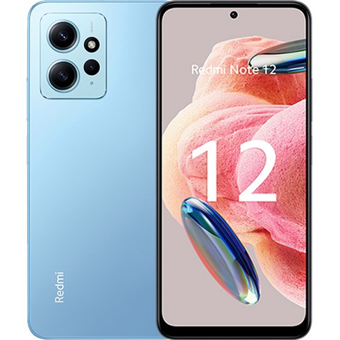 샤오미 레드미 노트 12 MI-RMN12K, 아이스 블루, 128GB
