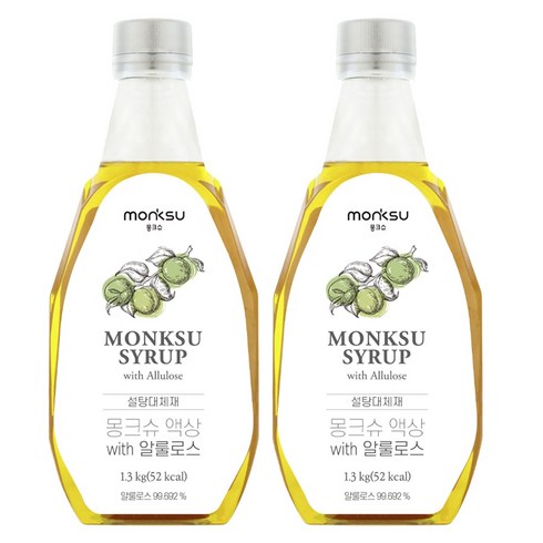 몽크슈 액상 위드 알룰로스, 1.3kg, 2개