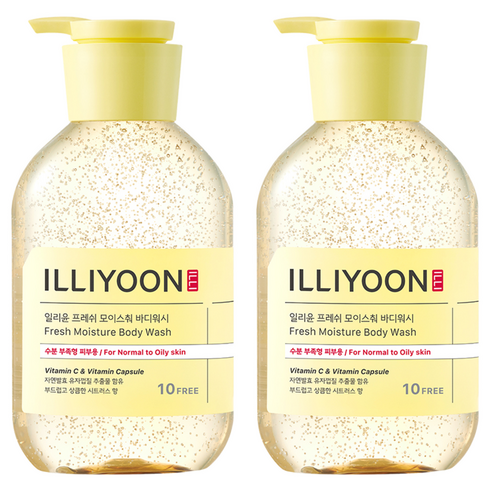 일리윤 프레쉬 모이스춰 바디워시 시트러스향, 500ml, 2개