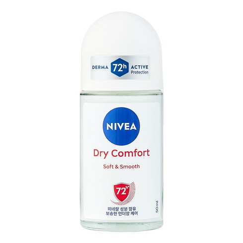 니베아 데오드란트 롤온 드라이 컴포트 롤온타입, 50ml, 1개