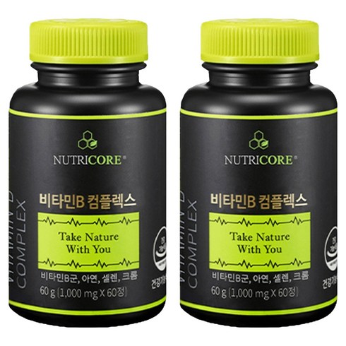 뉴트리코어 비타민B 컴플렉스, 60정, 2개