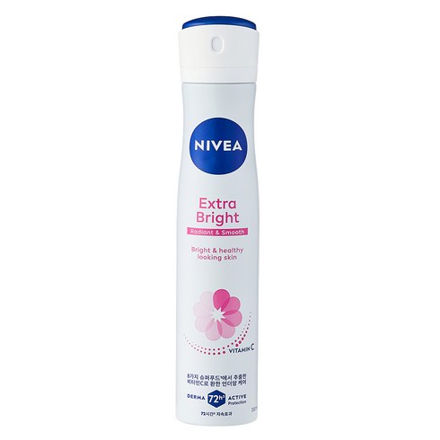 니베아 데오드라트 스프레이 엑스트라 브라이트, 200ml, 1개