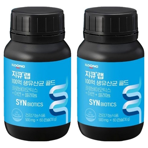 지큐랩 일동제약 100억 생유산균 골드 30g, 60정, 2개