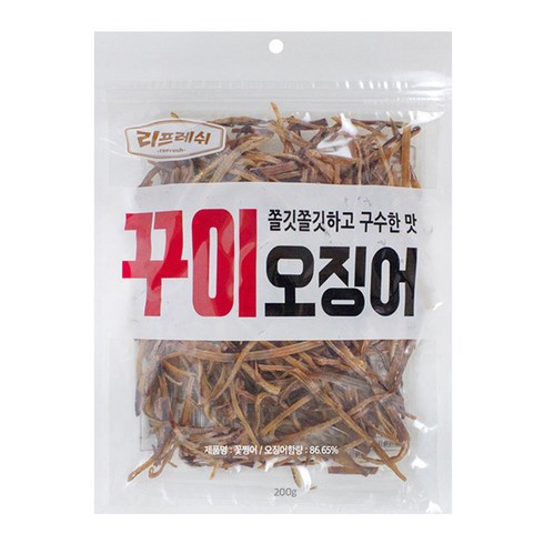 리프레쉬 꽃보다오징어 꾸이 오징어, 200g, 1개
