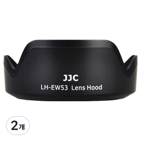 JJC ﻿캐논 RF-S 18-45 F4.5-6.3 EF 15-45 렌즈 후드 EW-53 호환 대체 후드 꽃무늬형, 2개, LH-EW53